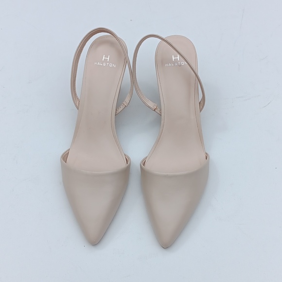Halston Heritage Women's Valencia  Cream Kitten Heel Pumps - 8.5 - Picture 1 of 7
